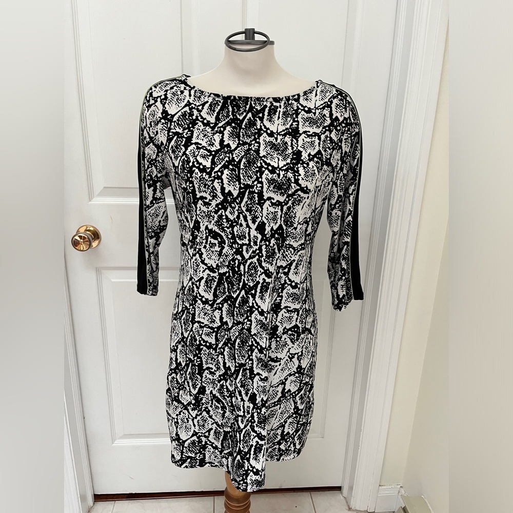 Style & Co. black and white dress size medium